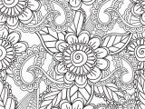 Abstract Flower Coloring Pages for Adults Coloring Pages for Adults Seamles Henna Mehndi Doodles