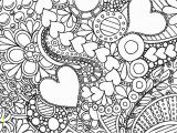 Abstract Flower Coloring Pages for Adults Hearts and Flowers