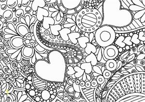 Abstract Flower Coloring Pages for Adults Hearts and Flowers