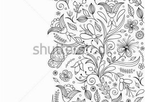 Abstract Flower Coloring Pages for Adults Vector Illustration Of Seamless Pattern with Abstract