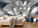 Abstract Wall Mural Designs Modern Fashion Creative Abstract Transparent Flower Living Room Tv