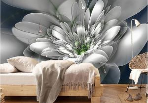 Abstract Wall Mural Designs Modern Fashion Creative Abstract Transparent Flower Living Room Tv