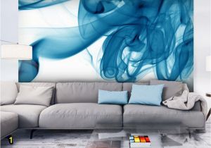 Abstract Wall Mural Designs Wall Mural Blue Smoke Modern Abstract Wall Murals