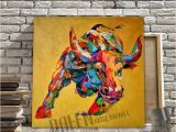 Acrylic Paint for Murals 2019 Hand Painted Oil Painting Canvas Bull Cow Painting