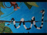 Acrylic Paint for Murals Jungle themed Mural by Caras Creations for A Child S Nursery Look