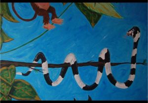 Acrylic Paint for Murals Jungle themed Mural by Caras Creations for A Child S Nursery Look
