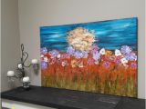 Acrylic Paint for Wall Murals Acrylic Painting Home Decor Wall Art original Painting Impasto Art Textured Flower Painting Colorful Landscape Flower Art by Jillsfineart