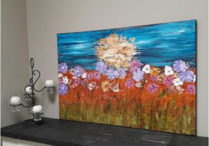 Acrylic Paint for Wall Murals Acrylic Painting Home Decor Wall Art original Painting Impasto Art Textured Flower Painting Colorful Landscape Flower Art by Jillsfineart