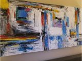 Acrylic Paint Wall Murals Framed Wall Art Modern Abstract Texture Acrylic Painting On