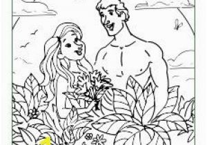 Adam and Eve In the Garden Of Eden Coloring Pages Creation Memory Verse Coloring Sheet From the Creation Lesson Of the