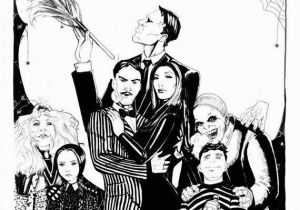 Addams Family Coloring Pages Addams Family Special Sale Fer 11×17 Poster by