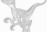 Adult Coloring Pages Dinosaur Velociraptor Dinosaur Chromatic Creations Free Style