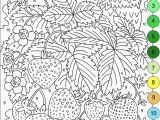 Adult Coloring Pages to Color Online for Free Nicole S Free Coloring Pages Color by Numbers Strawberries and