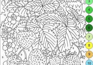 Adult Coloring Pages to Color Online for Free Nicole S Free Coloring Pages Color by Numbers Strawberries and