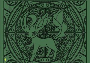 Adult Pokemon Coloring Pages 470 Leafeon Pokemon Coloring Page