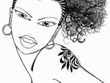 African American Coloring Pages for Adults Shaneze Looks Romantic with Her Large Afro Tail