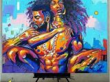 African Mural Painting Pin by Queue On Black Art Pinterest