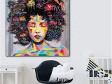 African Mural Painting Portrait Wall Art Abstract Nude American Women African Wall Art