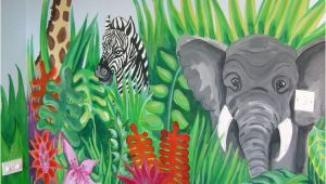 African Safari Wall Murals Jungle Scene and More Murals to Ideas for Painting Children S