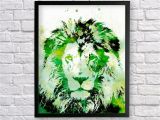 African Safari Wall Murals Lion Watercolor Art Animal Printable Art Lion Decor African Art