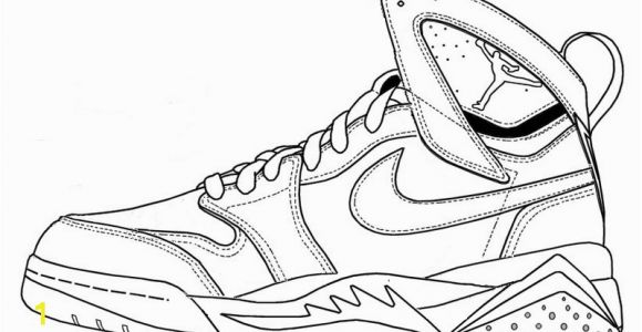 Air Jordan Coloring Pages Nike Air Jordan Coloring Page Shoes