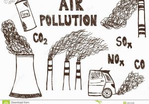 Air Pollution Coloring Pages Air Pollution Doodle Stock Illustrations – 138 Air Pollution Doodle