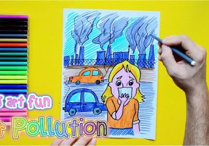 Air Pollution Coloring Pages How to Draw and Color Air Pollution