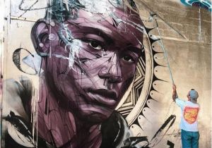 Airbrush Mural Painting Hopare1 Wall In Paris France Street & Graffiti Art