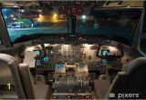 Airplane Cockpit Wall Mural Dash 8 200 Flight Deck Wall Mural • Pixers • We Live to Change