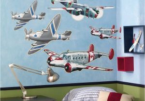 Airplane Wallpaper Murals Wallies Airplanes Wallpaper Mural