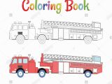 Airport Fire Truck Coloring Page Fire Truck Stock Vector Alamy