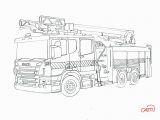 Airport Fire Truck Coloring Page Line Drawings to Colour In by Cam Kenyon