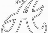 Alabama Crimson Tide Coloring Pages Alabama A Template