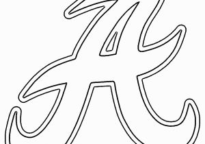 Alabama Crimson Tide Coloring Pages Alabama A Template