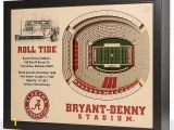 Alabama Football Wall Murals Alabama Crimson Tide Wooden 25 Layer Stadiumview 3d Wall Art