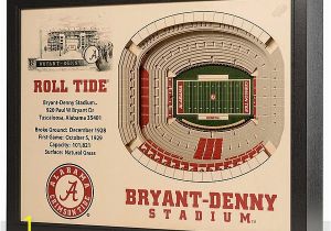 Alabama Football Wall Murals Alabama Crimson Tide Wooden 25 Layer Stadiumview 3d Wall Art