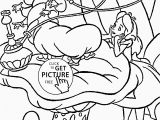 Alice In Wonderland Coloring Pages Free Alice In Wonderland Coloring Pages Caterpillar for Kids