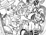 Alice In Wonderland Coloring Pages Free Alice In Wonderland Coloring Pages Movie for Kids