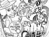 Alice In Wonderland Trippy Coloring Pages Alice In Wonderland Coloring Pages Movie for Kids