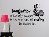 Alice In Wonderland Wall Mural Alice In Wonderland Wall Decal Quote Imagination is the Ly