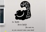 Alice In Wonderland Wall Mural Amazon Cheshire Cat Smile Alice In Wonderland Quote