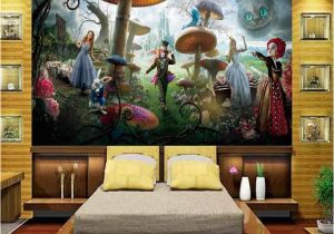 Alice In Wonderland Wall Mural Us $13 86 Off Rozmiar Niestandardowy 3d Fototapeta Salon Dzieci Mural Alicja W Krainie Czar³w 3d Malowanie TÅa WÅ³kniny Tapeta Na ÅcianÄ 3d W