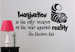 Alice In Wonderland Wall Murals Alice In Wonderland Wall Decal Quote Imagination is the Ly Weapon