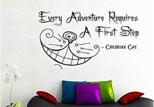 Alice In Wonderland Wall Murals Amazon Cheshire Cat Wall Decals Alice In Wonderland Quote