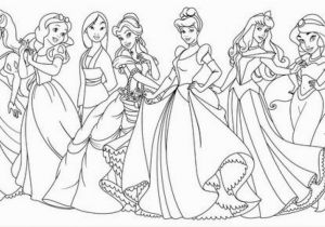 All Disney Princesses together Coloring Pages All Disney Princesses to Her Coloring Pages at