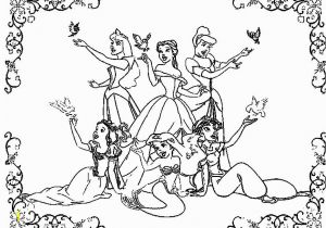 All Disney Princesses together Coloring Pages All Disney Princesses to Her Coloring Pages at