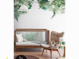 Almond Blossom Wall Mural Tropical Green Leaf Removable Wallpaper Leaves Jungle