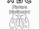 Alphabet Coloring Book and Posters Christmas Dictionary Coloring Book