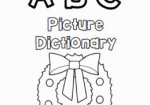 Alphabet Coloring Book and Posters Christmas Dictionary Coloring Book