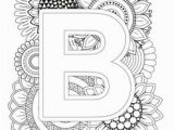 Alphabet Coloring Book and Posters Mindfulness Coloring Letter B